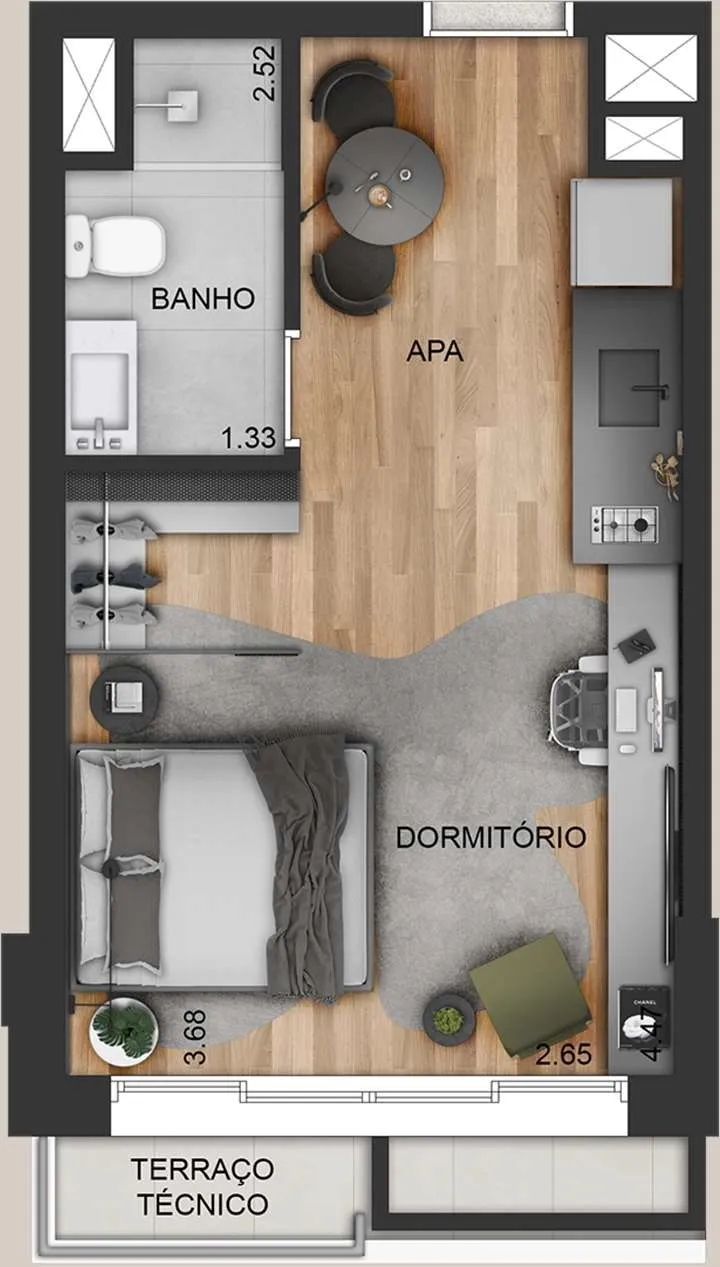 Bem Moema Studios - Residencial