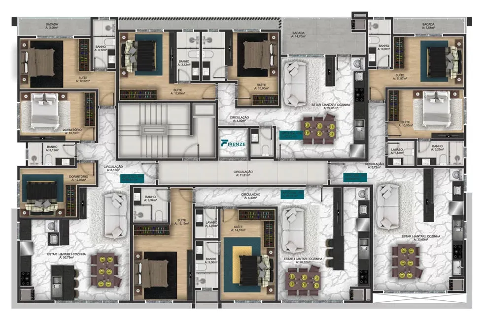 Firenze Residence - Guerreiro Firenze Residence - Guerreiro
