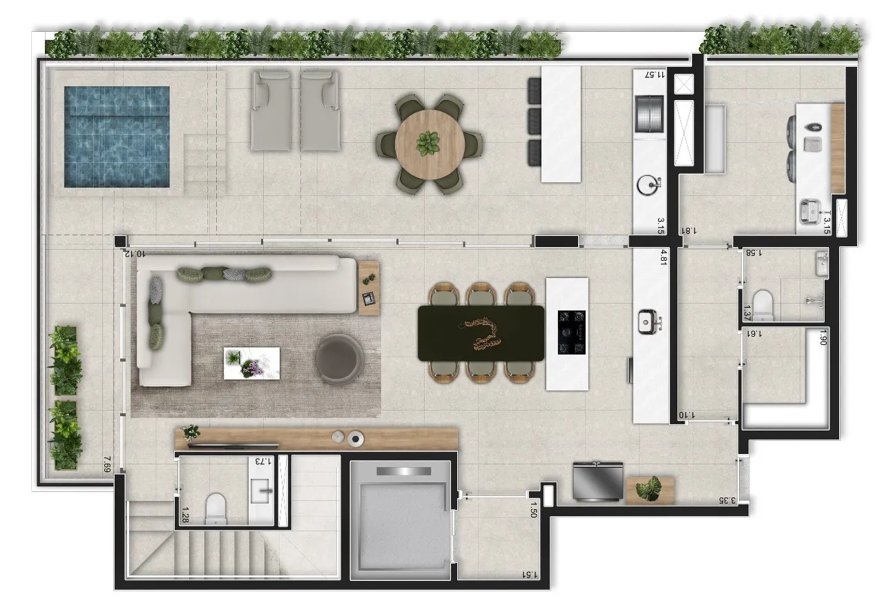 AIRE ALTO DE PINHEIROS 167M2