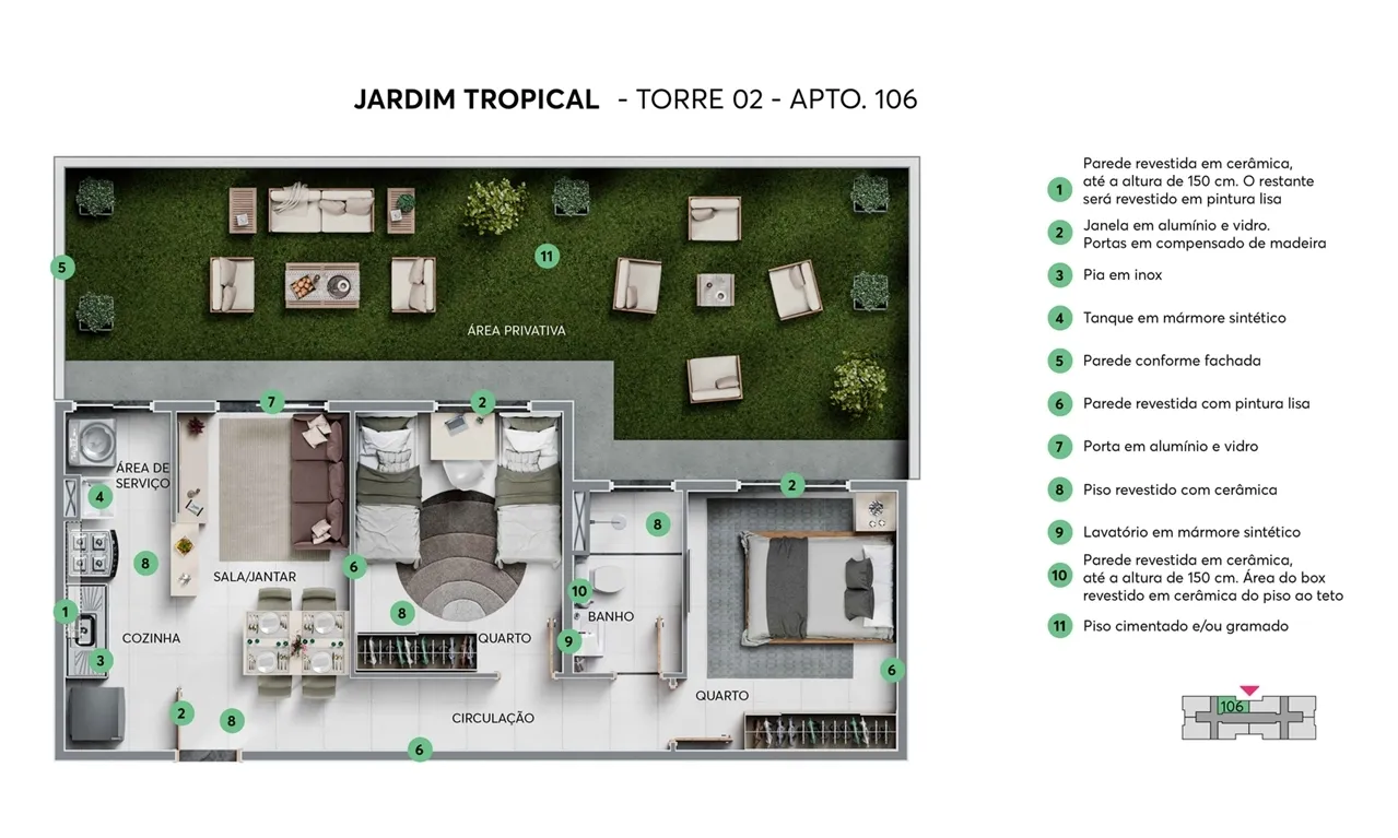 Jardim Tropical - Fase 1