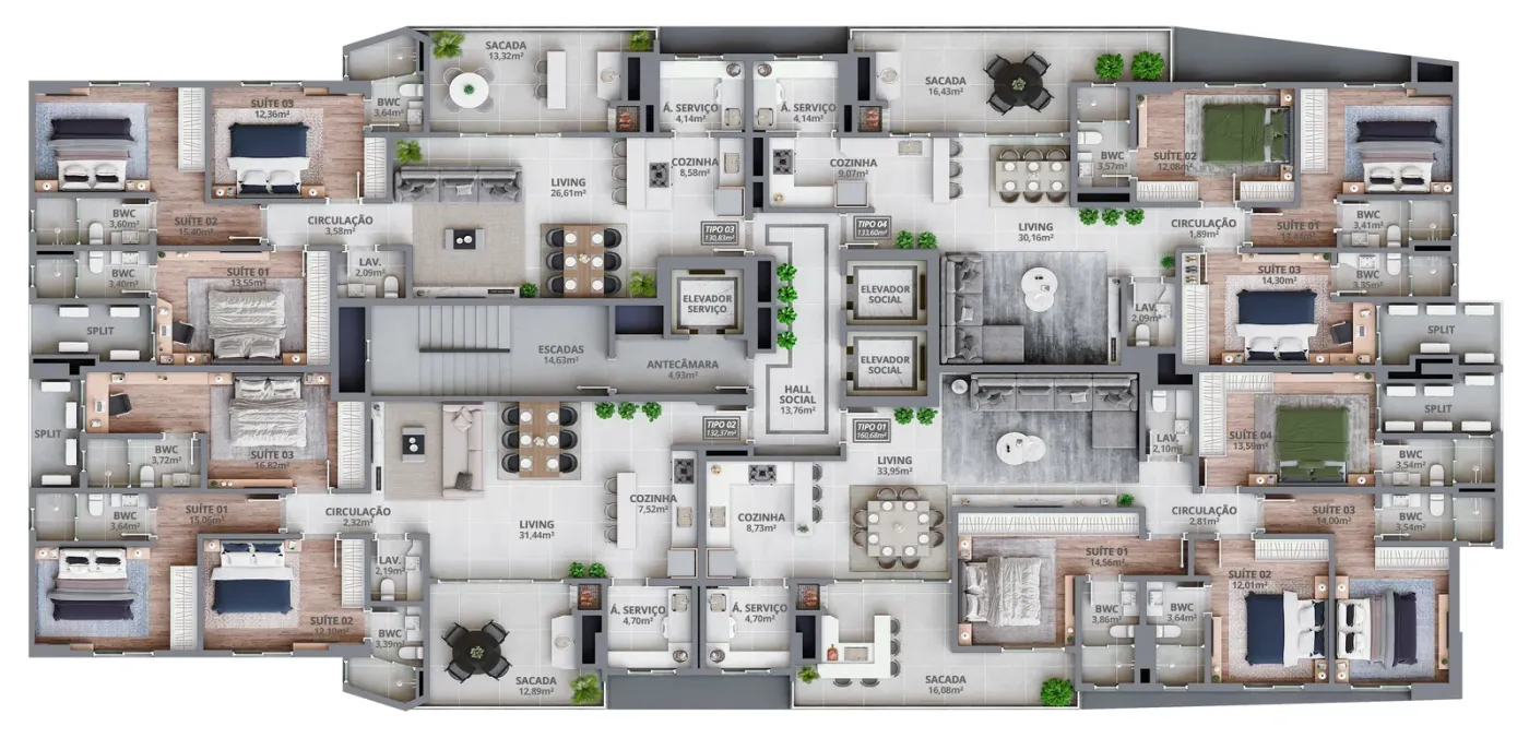 Atrio - Claudia Exclusive Construtora e Incorporadora
