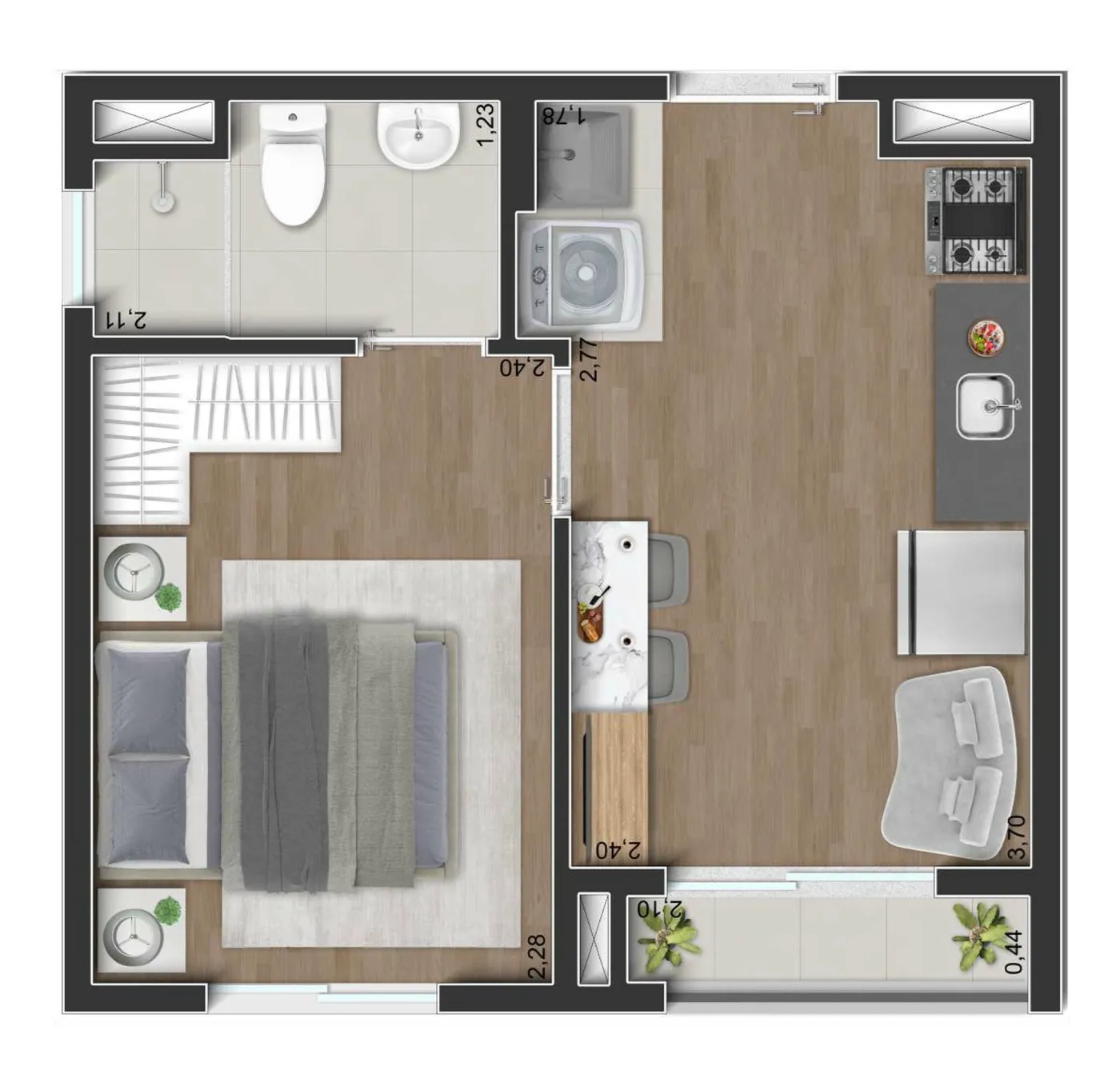 Miraus Praça Santa Helena - Residencial
