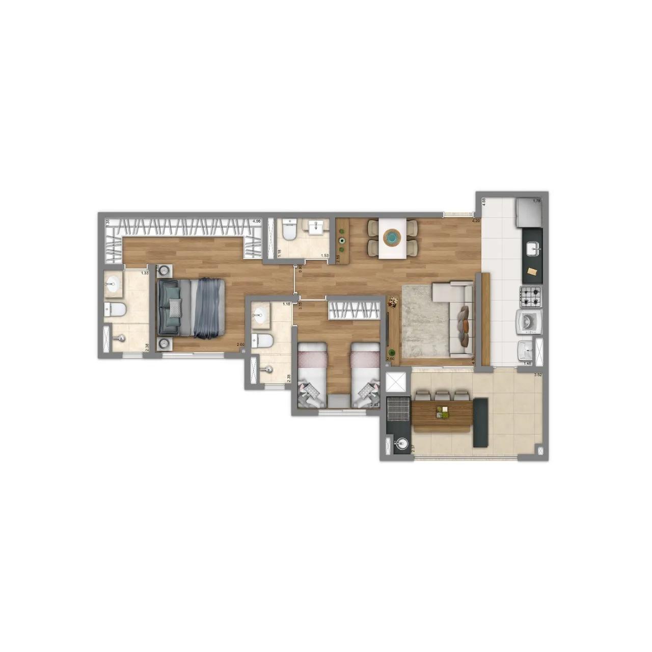 Living Grand Wish Nova Campinas - Living SP Interior Living Grand Wish Nova Campinas - Living SP Interior