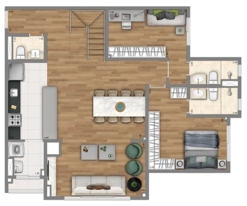 Living Grand Wish Nova Campinas - Living SP Interior Living Grand Wish Nova Campinas - Living SP Interior