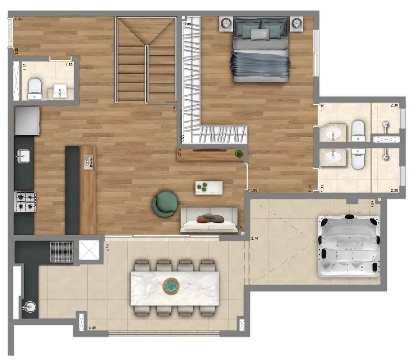 Living Grand Wish Nova Campinas - Living SP Interior Living Grand Wish Nova Campinas - Living SP Interior