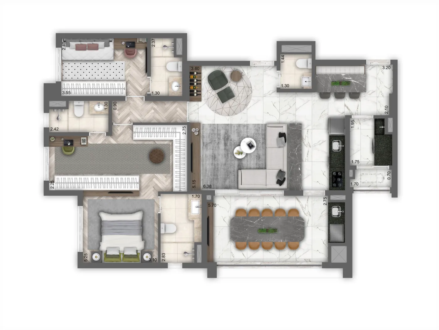 Living Haus Nova Campinas - Living SP Interior Living Haus Nova Campinas - Living SP Interior