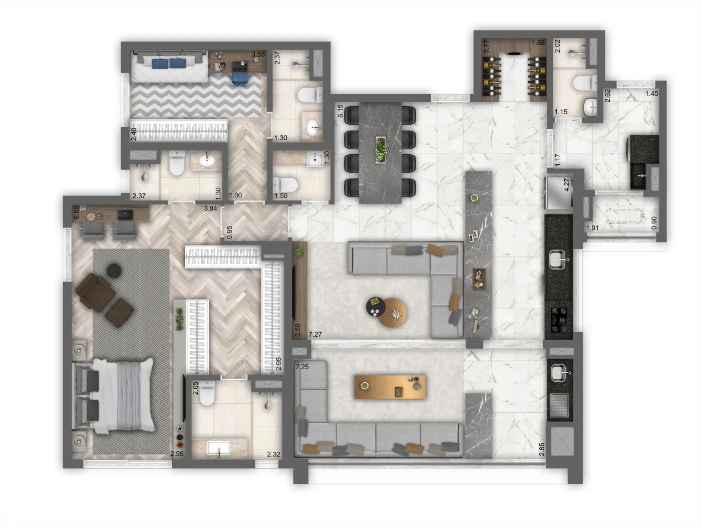Living Haus Nova Campinas - Living SP Interior Living Haus Nova Campinas - Living SP Interior