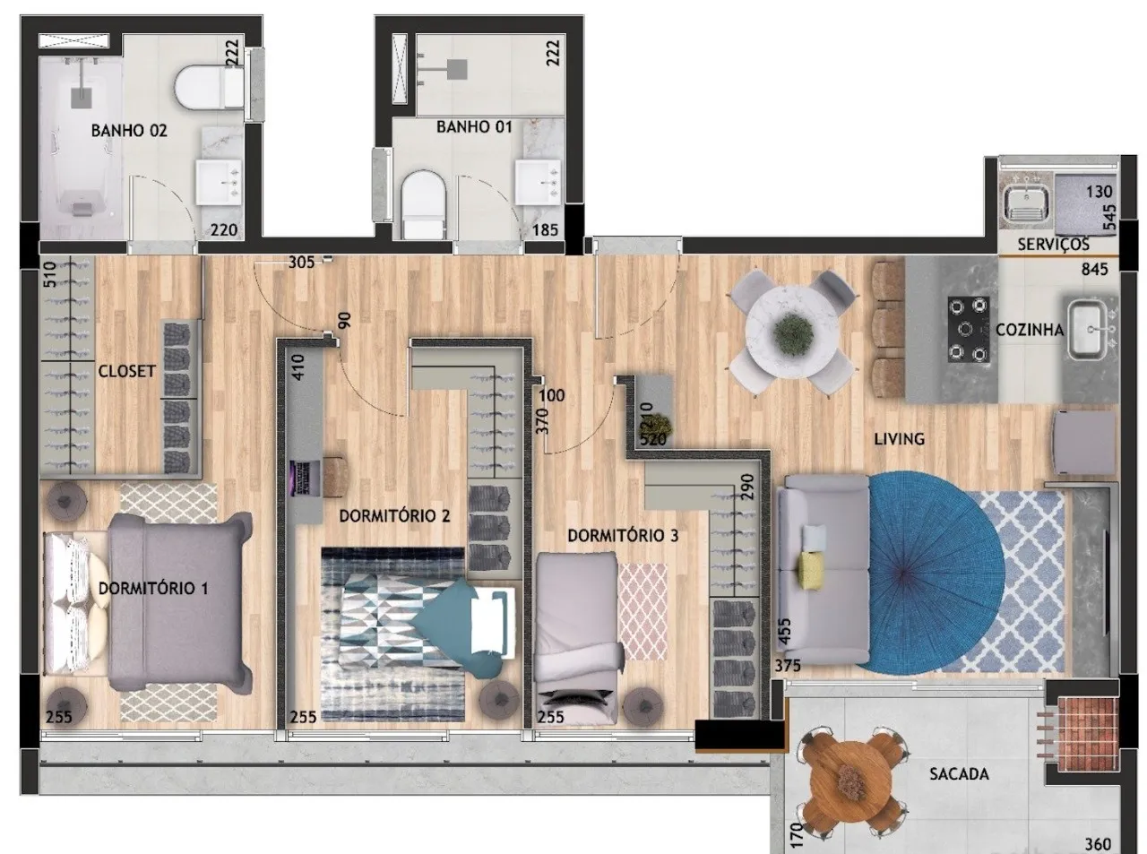 Urb 167 Apto 24419 - Nethomes Exclusividades